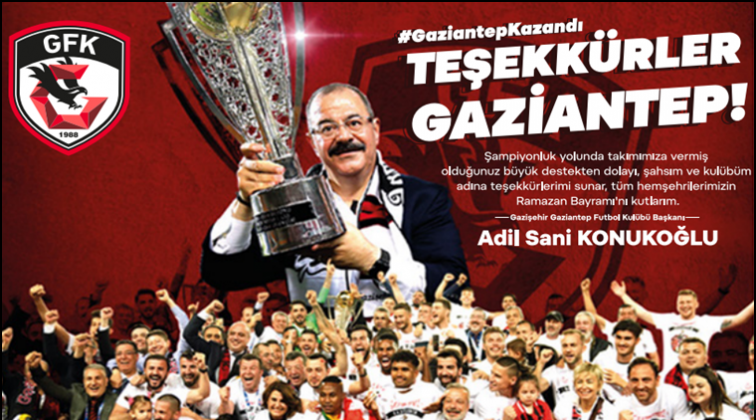 Başkan Konukoğlu'ndan teşekk&uuml;r ve kutlama