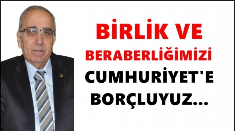 Başkan Yetkin&rsquo;den 29 Ekim kutlama mesajı