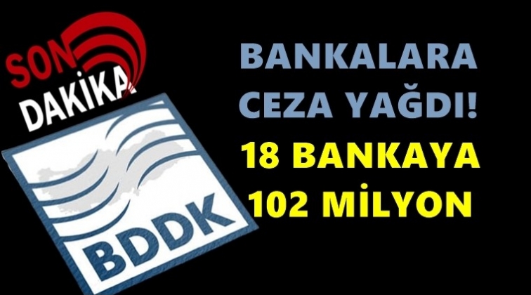 BDDK&rsquo;dan bankalara b&uuml;y&uuml;k ceza!