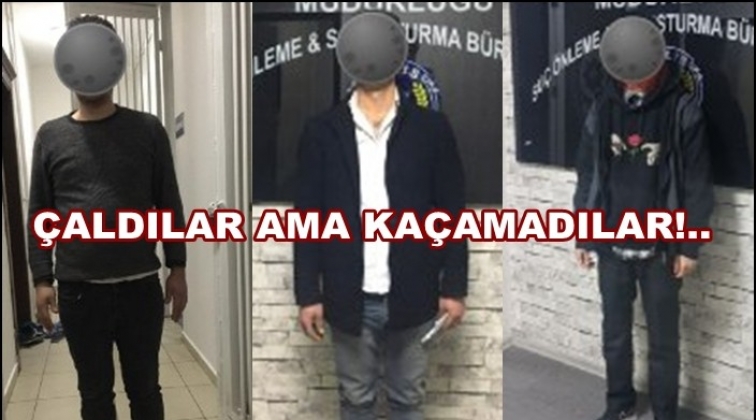 Bek&ccedil;iyi oyalayıp &ccedil;aldılar, polisten ka&ccedil;amadılar