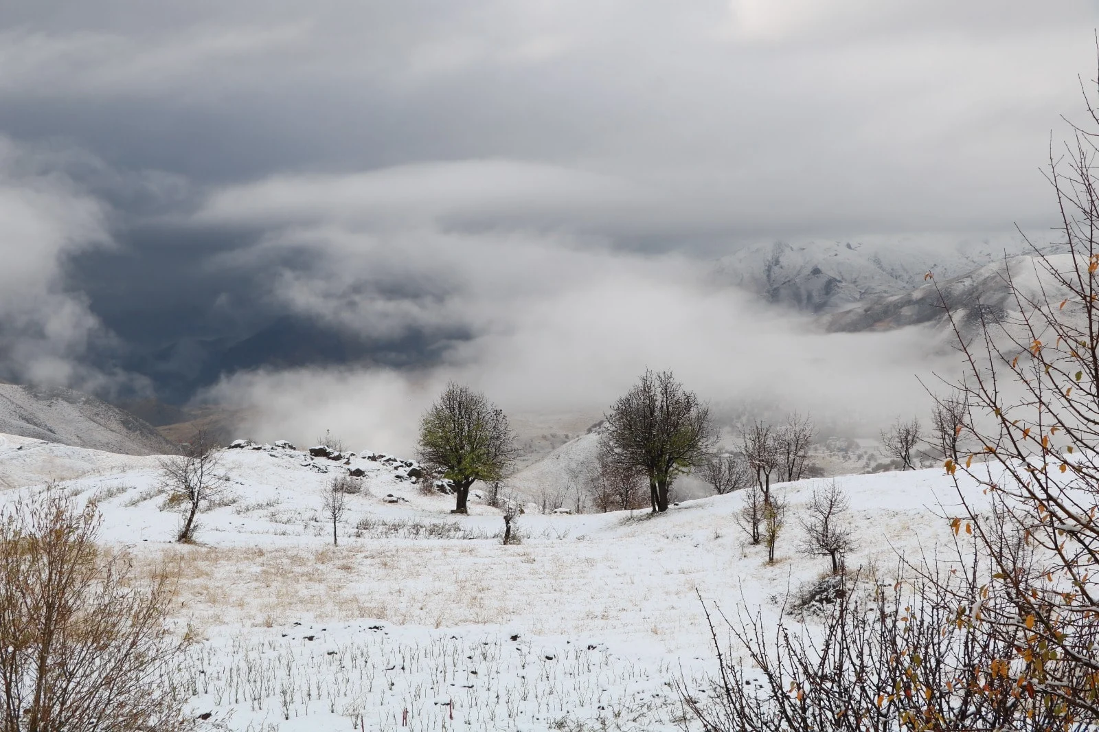 Beklenen yağış geldi!  Doğu ve Güneydoğusundaki yüksek kesimler beyaza büründü!