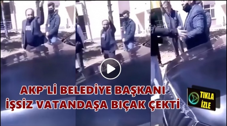 Belediye Başkanı işsiz vatandaşa bı&ccedil;ak &ccedil;ekti!
