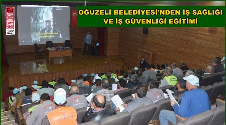 Belediye personeline iş g&uuml;venliği eğitimi