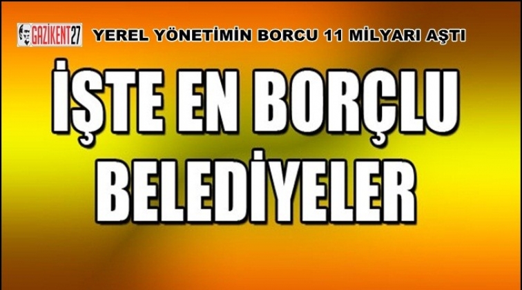 Belediyelerin borçları 11 milyar 741 milyon lira oldu