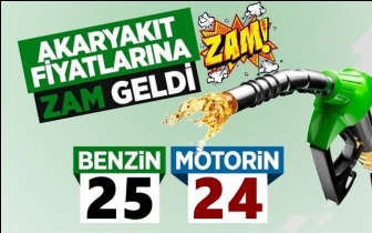 Benzin 25 lirayı, motorin 24 lirayı ge&ccedil;ti!