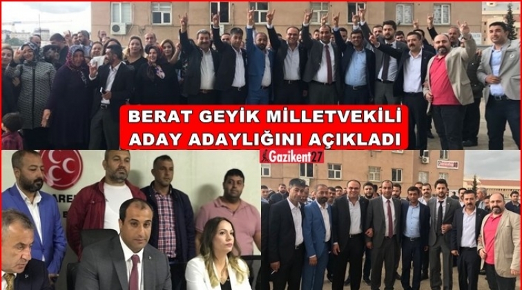 Berat Geyik, MHP'den aday adaylığını a&ccedil;ıkladı
