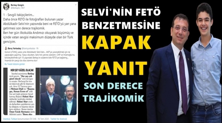 Berkay Selvi&rsquo;ye kapak yaptı!
