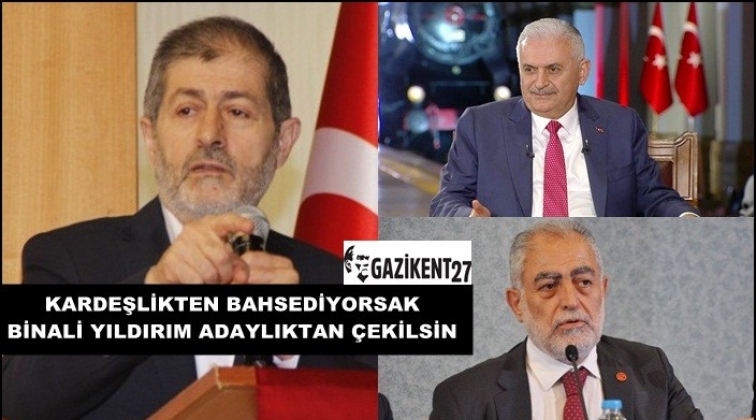 Binali Yıldırım adaylıktan çekilsin