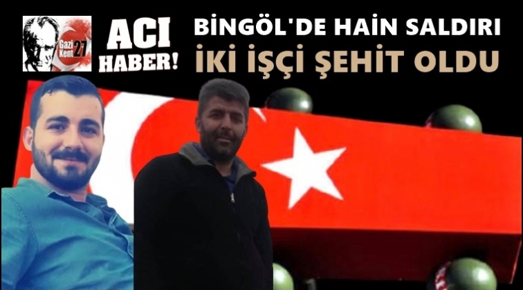 Bing&ouml;l'de bombalı saldırı: İki iş&ccedil;i&nbsp;şehit oldu!..