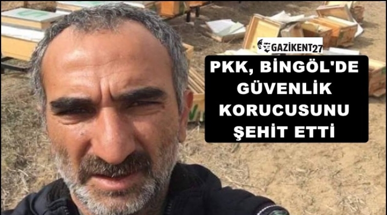 Bingöl’de güvenlik korucusu şehit