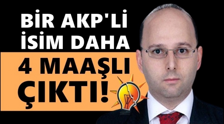 Bir AKP'li daha d&ouml;rt maaşlı &ccedil;ıktı!