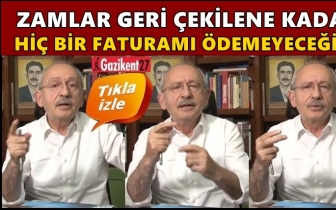 Kılıçdaroğlu: Zamlar geri çekilene kadar...