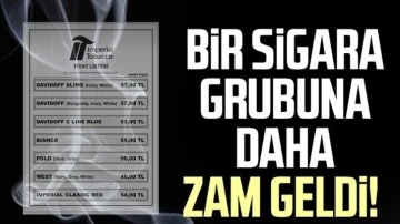 Bir sigara grubuna daha zam geldi!