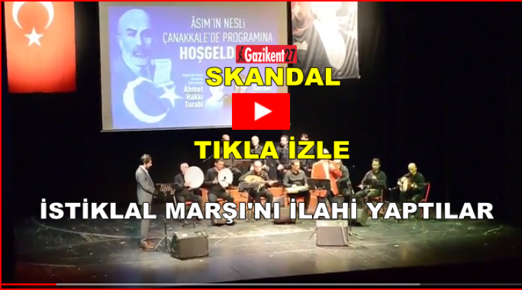 Bir skandal daha... İstiklal Marşı'nı ilahi yaptılar!