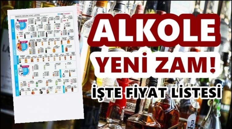 Bir zam da alkole! İşte yeni bir fiyat listesi...
