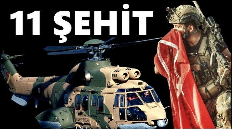 Askeri helikopter d&uuml;şt&uuml;! 11 şehidimiz var...