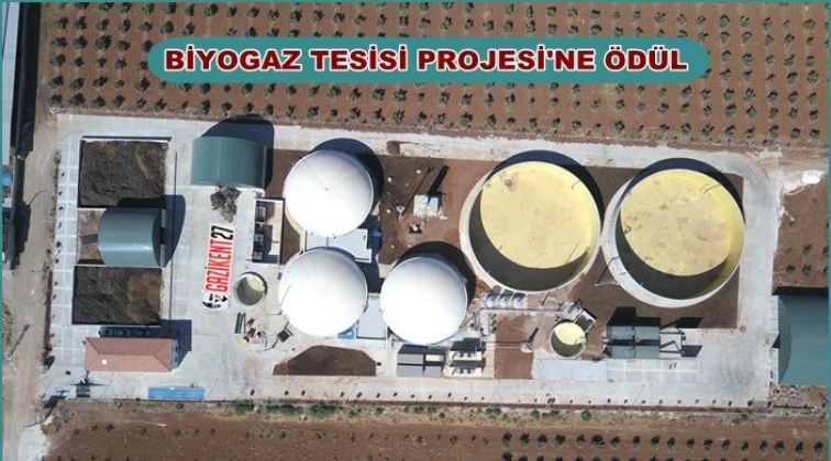 Biyogaz Tesisi Projesi &ouml;d&uuml;l aldı