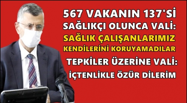 "Bize y&uuml;k oluyorlar" diyen Vali &ouml;z&uuml;r diledi