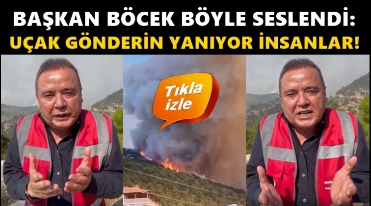 B&ouml;cek: B&uuml;t&uuml;n yetkililere sesleniyorum, yanıyor insanlar!