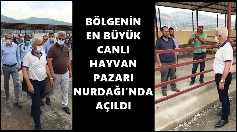 B&ouml;lgenin en b&uuml;y&uuml;k Canlı Hayvan Pazarı a&ccedil;ıldı