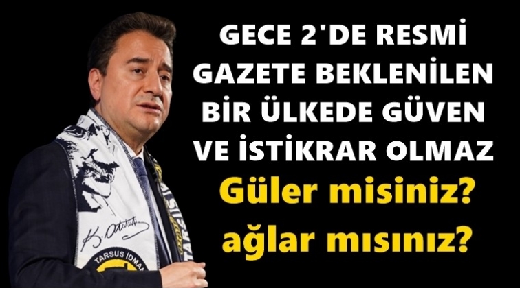 'B&ouml;yle y&ouml;netimle g&uuml;ven ve istikrar olmaz'