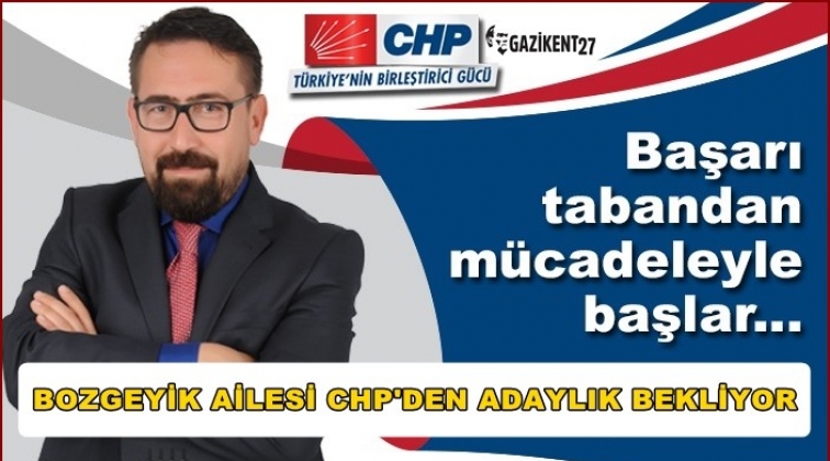 Bozgeyik ailesinden tam destek...