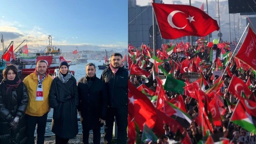 Bozgeyik, Gazze mitingine destek verdi...