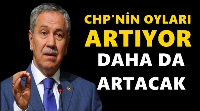 B&uuml;lent Arın&ccedil;: CHP'nin oyları artıyor!