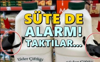 Bunu da g&ouml;rd&uuml;k! S&uuml;te de alarm takıldı...