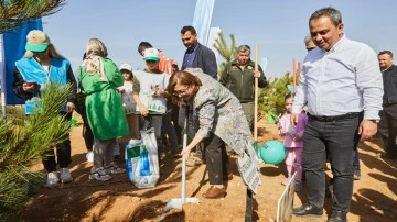 Burç Ormanı’nda yanan alana ağaç dikimi yapıldı