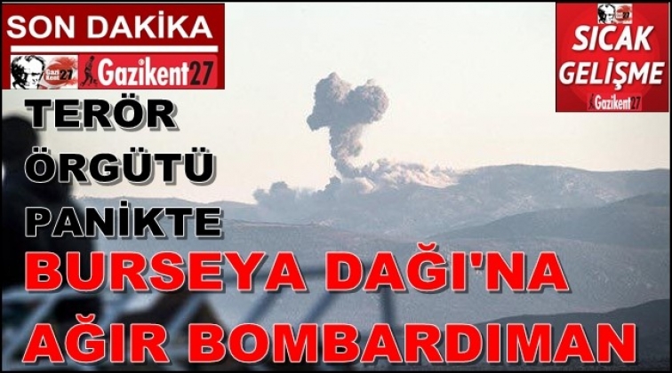 Burseya Dağı'na ağır bombardıman