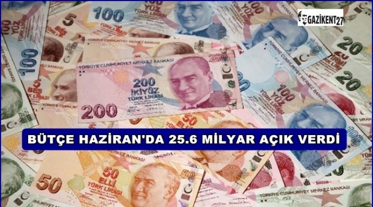 Bütçe 25.6 milyar TL açık verdi