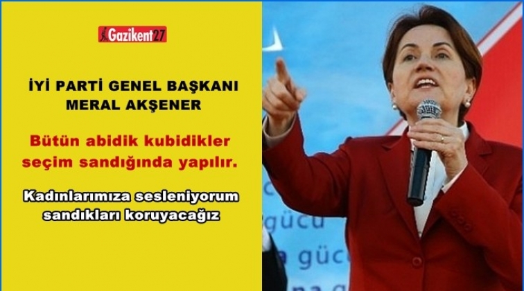 B&uuml;t&uuml;n abidik gubidikler sandıkta yapılır