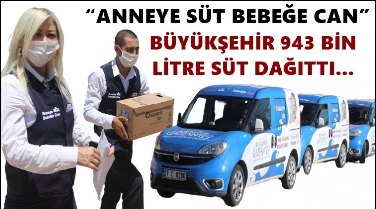 B&uuml;y&uuml;kşehir, 943 bin litre s&uuml;t dağıttı...