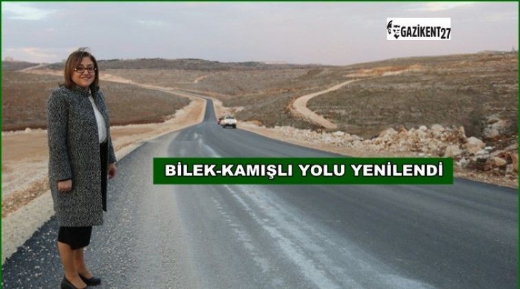 B&uuml;y&uuml;kşehir, Bilek-Kamışlı yolunu yeniledi