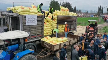 Büyükşehir'den 3 bin ton gübre desteği 
