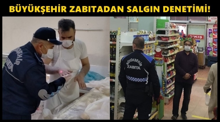 B&uuml;y&uuml;kşehir zabıtadan corona denetimleri