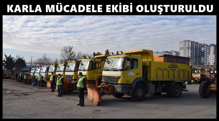 B&uuml;y&uuml;kşehir'de kar yağışı hazırlıkları tamam