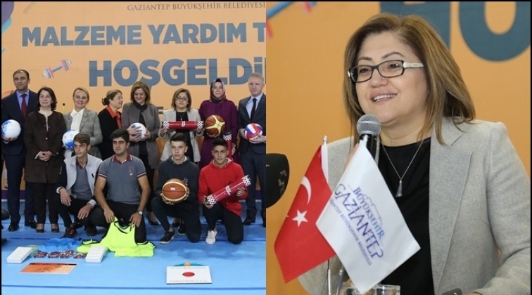 B&uuml;y&uuml;kşehir'den 518 okula spor malzemesi yardımı