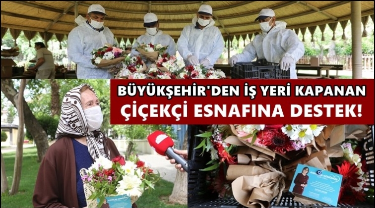 B&uuml;y&uuml;kşehir'den &ccedil;i&ccedil;ek&ccedil;i esnafına destek