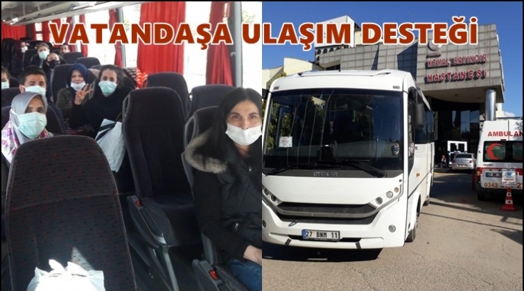 B&uuml;y&uuml;kşehir'den hastalara servis desteği