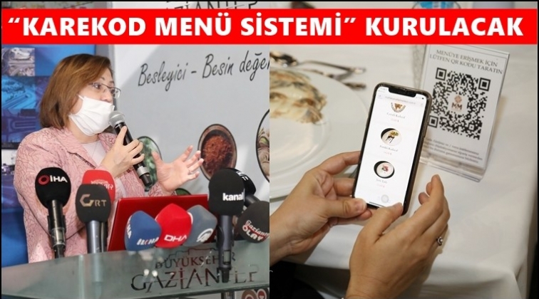 B&uuml;y&uuml;kşehir'den karekod men&uuml; uygulaması