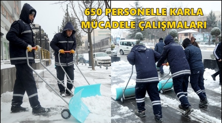 B&uuml;y&uuml;kşehir'den &ldquo;Karla M&uuml;cadele Ekibi&rdquo;