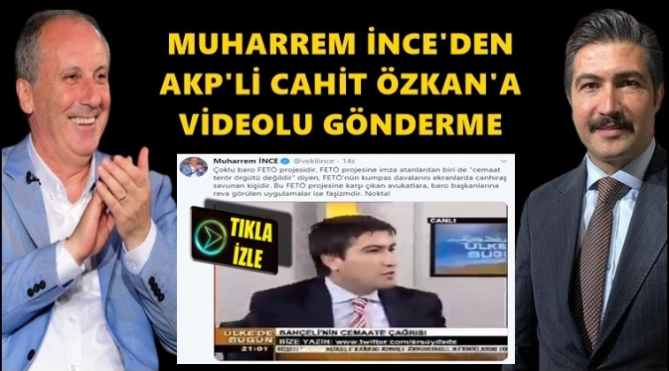 Cahit Özkan'a bu video ile tepki gösterdi