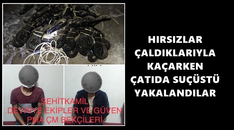 &Ccedil;aldıklarıyla &ccedil;atıda su&ccedil;&uuml;st&uuml; yakalandılar!