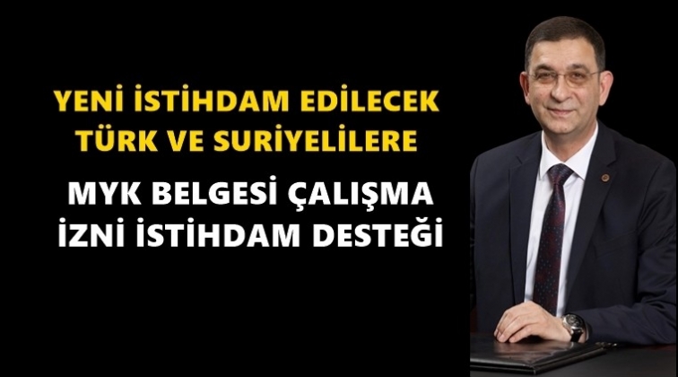 &Ccedil;alışma izni ve 6 aylık istihdam desteği