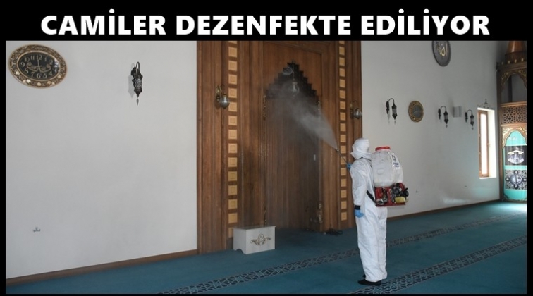 Camilerde dezenfekte ve temizlik &ccedil;alışmaları