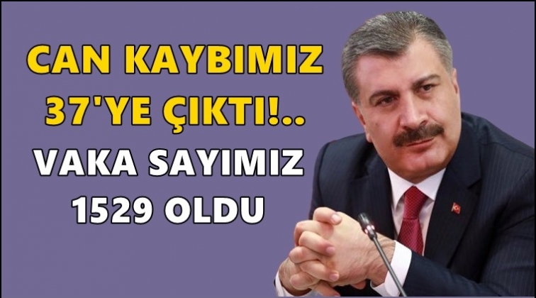 Can kaybımız 37 vaka 1529'a &ccedil;ıktı!..