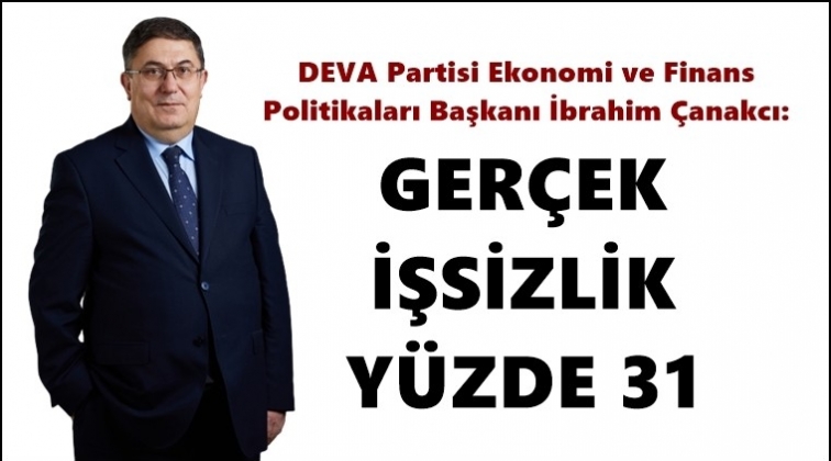 &Ccedil;anakcı: T&Uuml;İK y&uuml;zde 13,4 dese de...