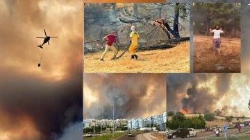 Çanakkale'de orman yangını, 9 köy boşaltıldı!